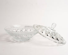 CLEAR GLASS CANDY DISH BY INDIANA GLASS