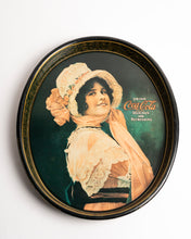 COCA COLA TRAY - OVAL - "1914 BETTY GIRL"