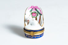 ENESCO "WHITE RABBIT" HINGED TRINKET BOX - 1997