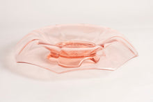 DEPRESSION GLASS - FOOTED ROLLED RIM OCTAGON BOWL