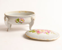 FOOTED VANITY/DRESSER TRINKET BOX